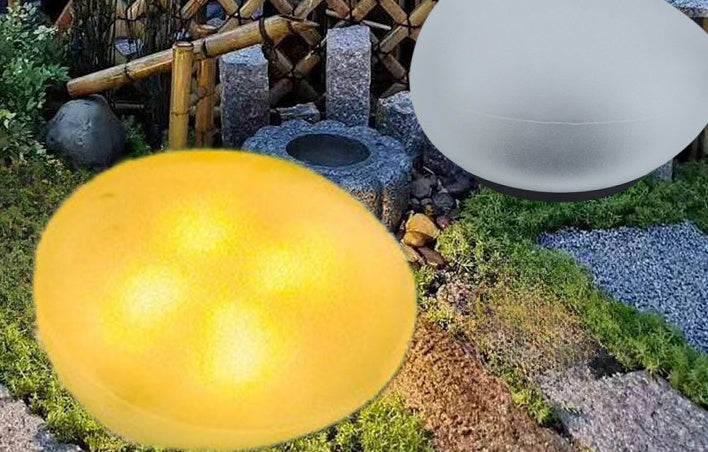 Solar Pebble Imitating Stone Lawn Lamp