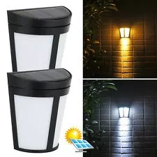 Solar wall lamp 6 LED outdoor waterproof light control decorative landscape lamp