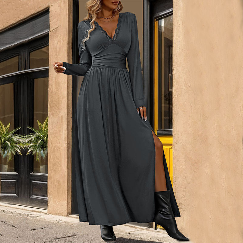 Women's Wear Slit Slim-fitting Dress