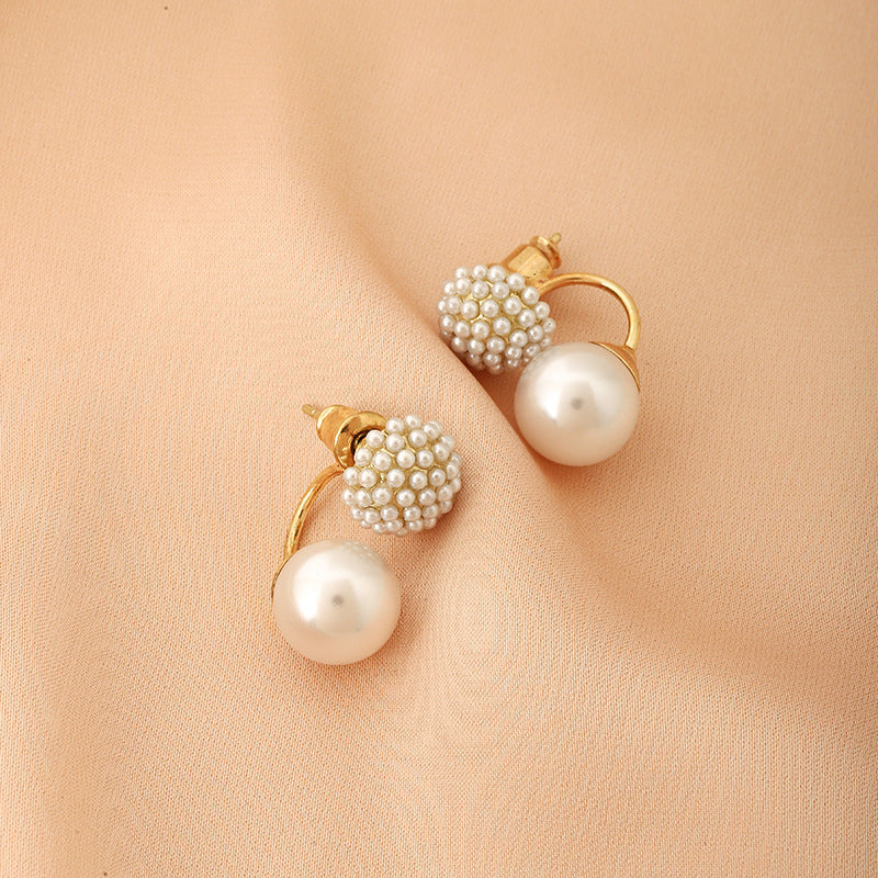 Pearl Earrings Classic Style Advanced Simple S925 Silver