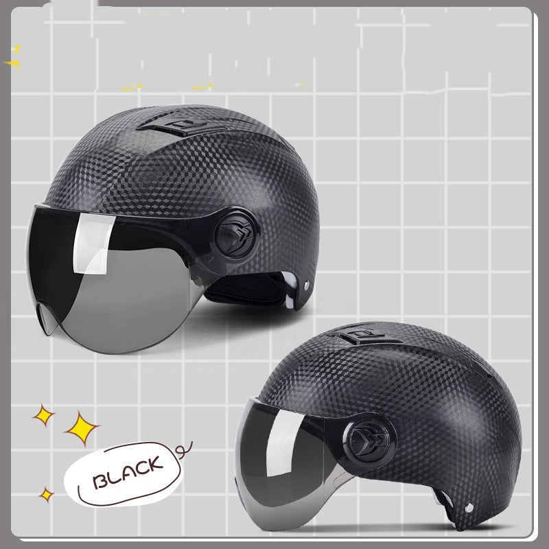 Winter Warm Battery Car Helmet Cute Korean Helmet