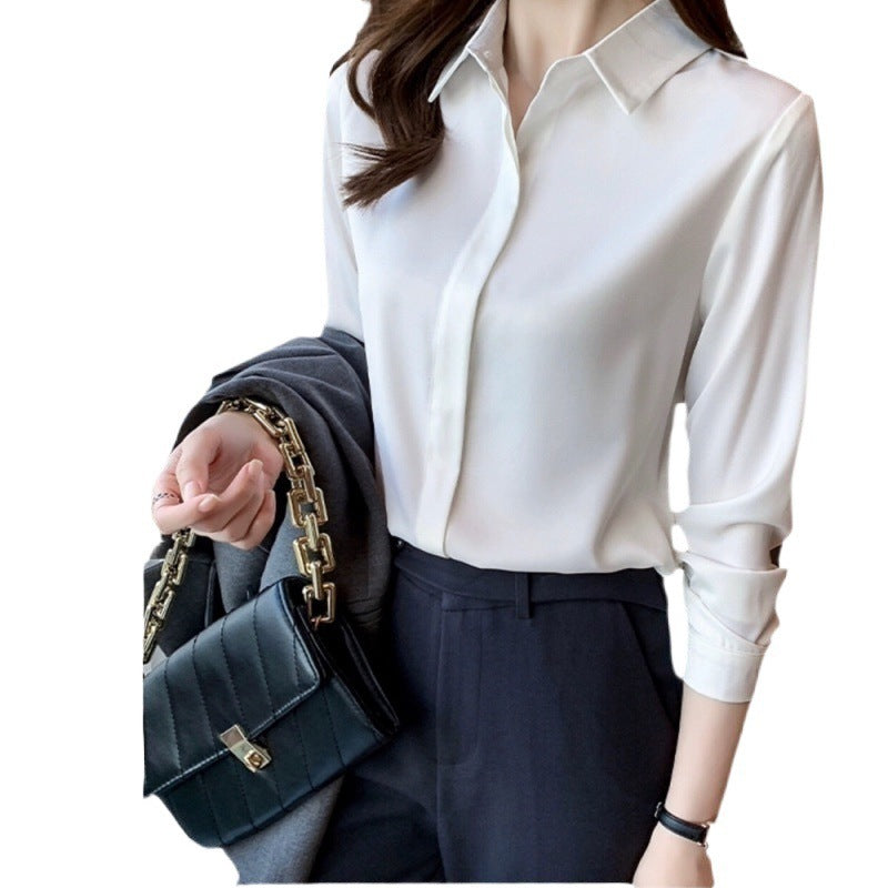 Female Temperament Commuting Professional Long Sleeved Shirt