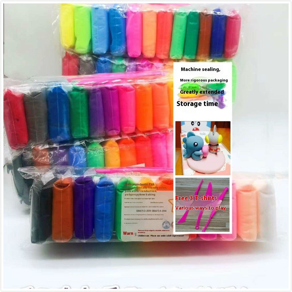 Space Mud Colored Clay Resin Ultra Light 12 Colors Brickearth Plasticine Set