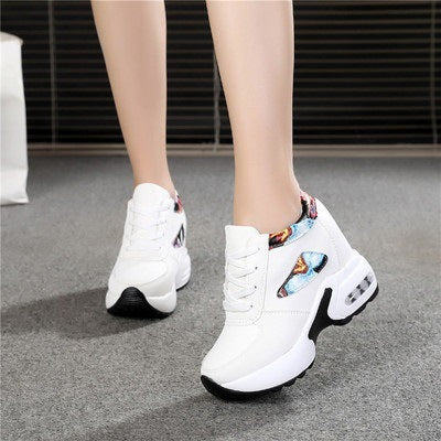 Women's Sports Height Increasing Insole Wedge Platform Shoes