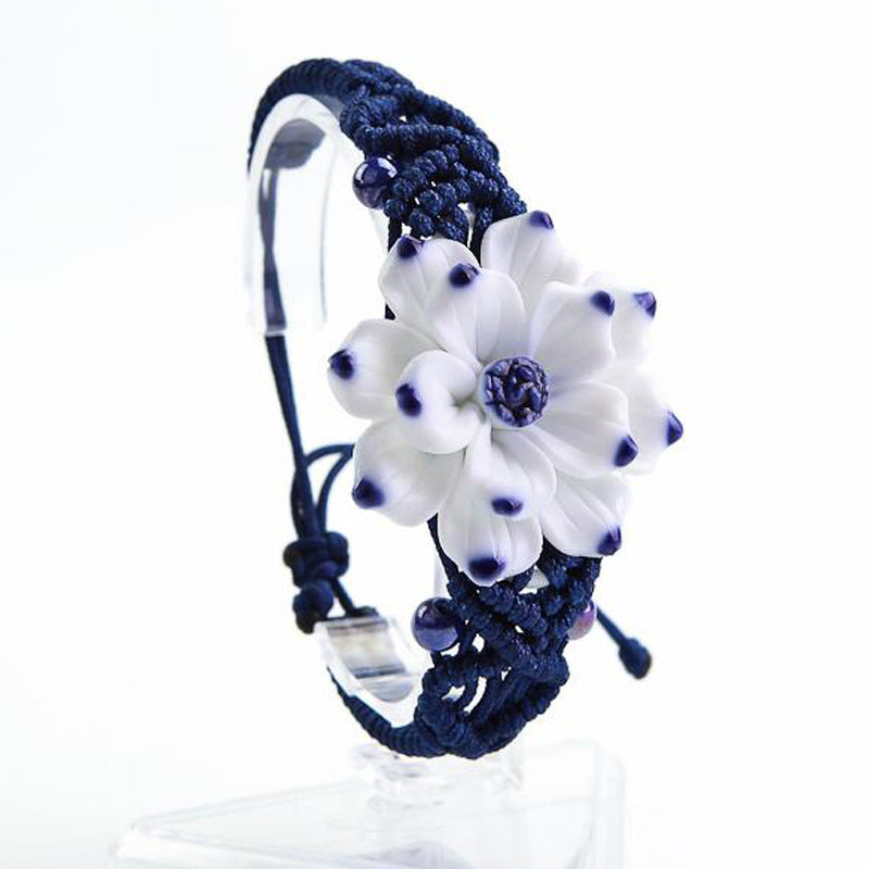 Handmade Ceramic Bracelet Ethnic Style Braided Bracelets