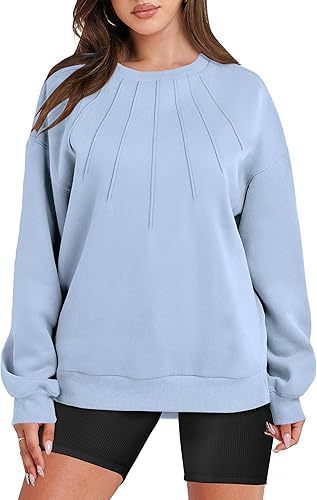 Loose-fitting Casual Round-neck Pleated Fashion Women's Sweater