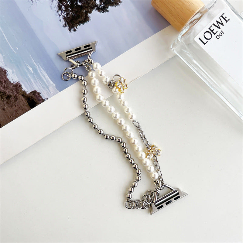 Watch Pearl Metal Chain Small Fragrance