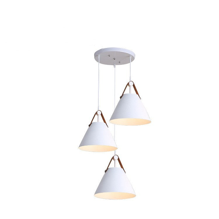 Nordic Dining Room Chandelier Creative Art Simple Personality Macaron Bedroom Bar Lamp