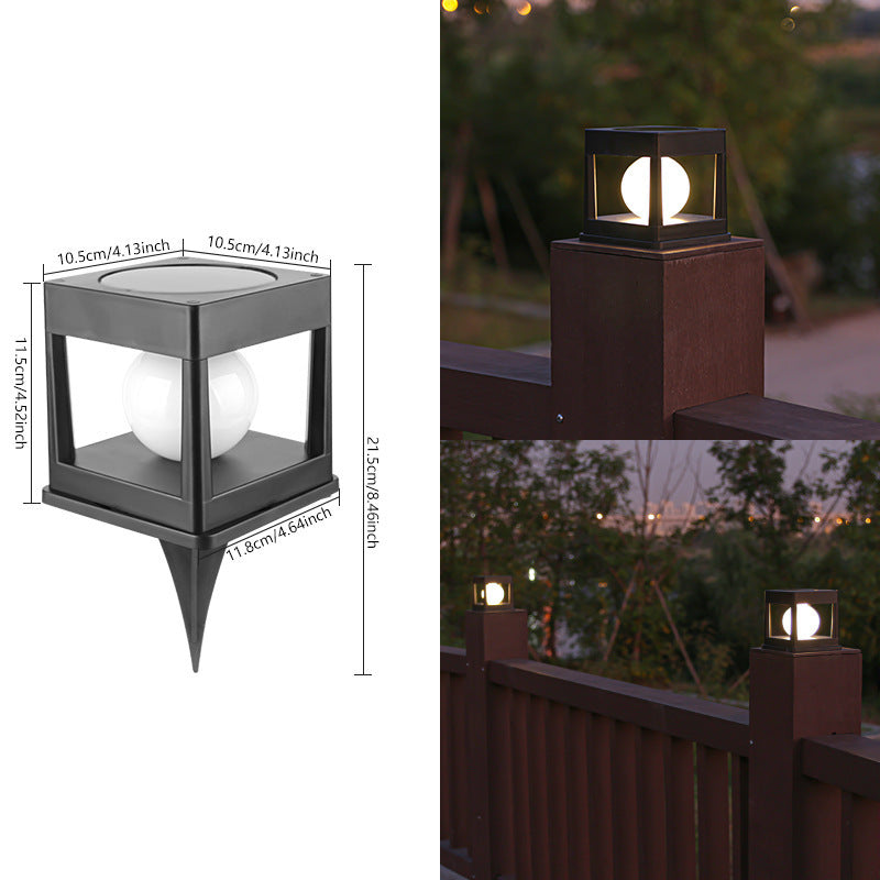 Solar Round Globe Plug-in Lawn Lamp