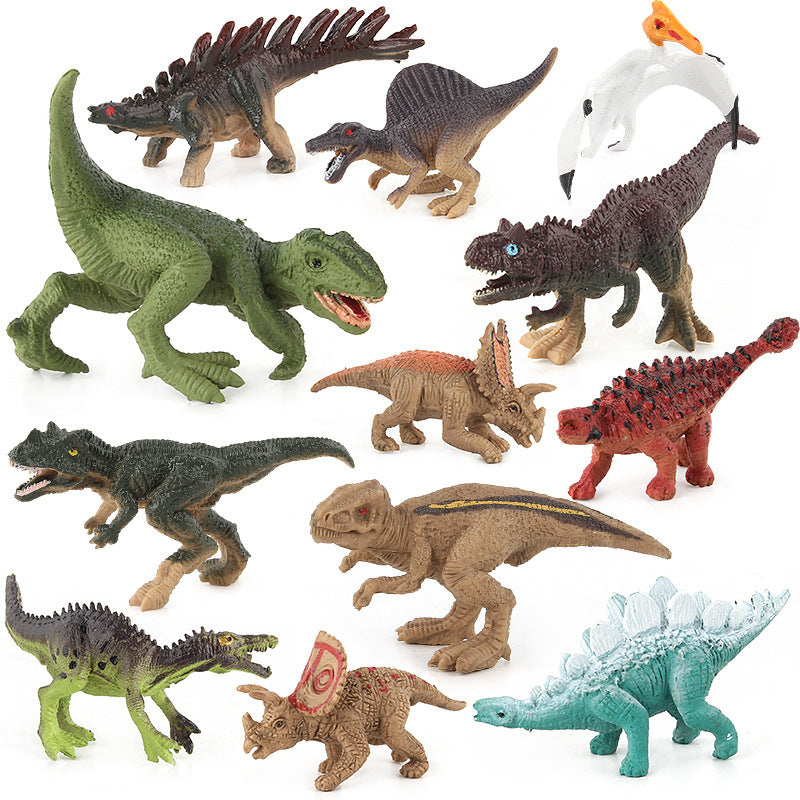 Solid Dinosaur Toy Set Mini Dinosaur Model