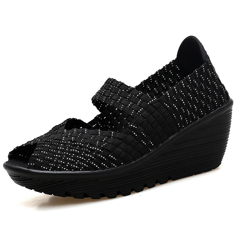 Hand-knitted Casual Knitted Slip-on Women's Shoes