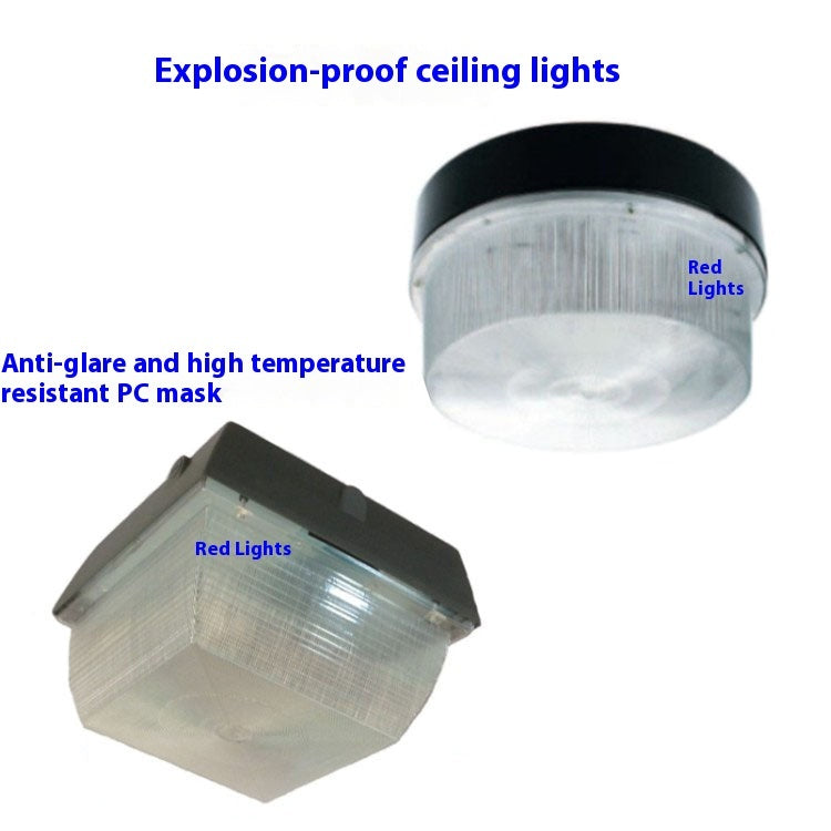 Subway Toll Station Surface-mounted Anti-glare Pc Cover Oil Station Lamp Housing