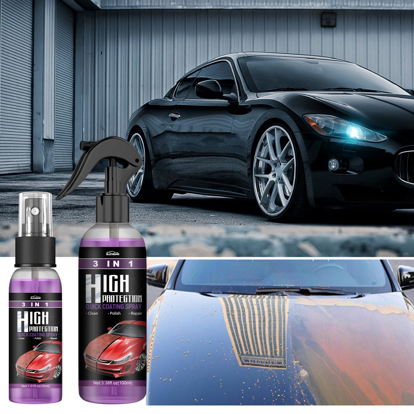 3 In 1 High Protection Fast Car Paint Spray Automatic