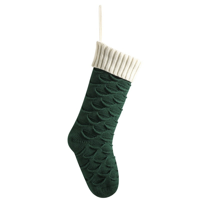 Christmas Gift Bag Decorative Socks Knitted Hanging Decoration