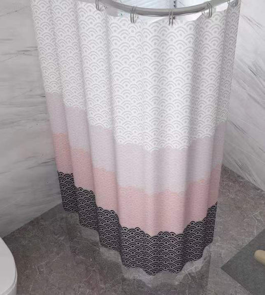 Polyester Waterproof And Mildew Proof Bathroom Partition Curtain Shower Curtain