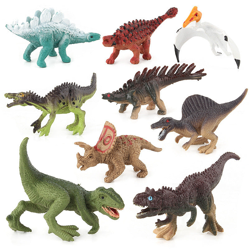 Solid Dinosaur Toy Set Mini Dinosaur Model