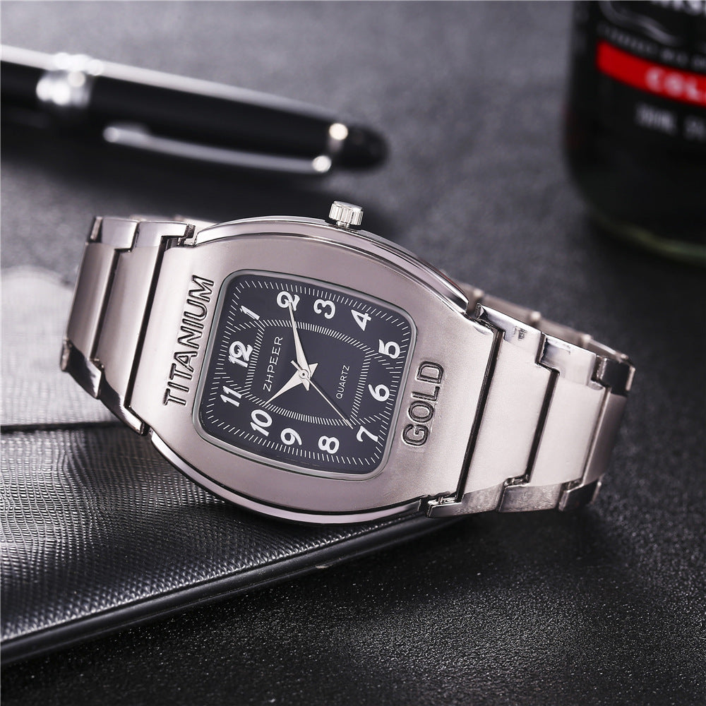 Titanium Alloy Business Leisure Steel Band Quartz Watch Men's