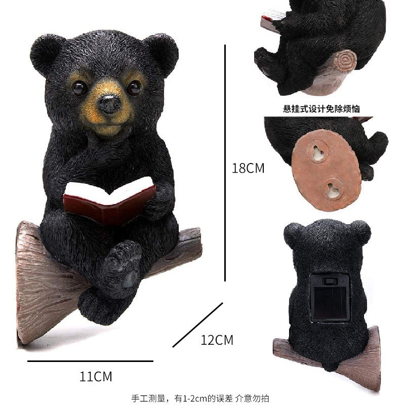 Bear Garden Solar Light Ornaments