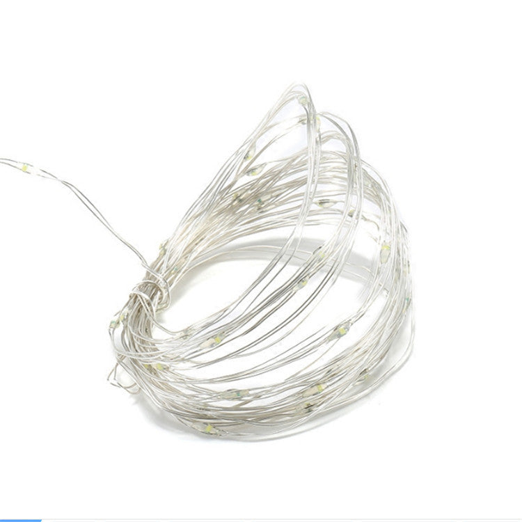 100 200led solar copper wire string light