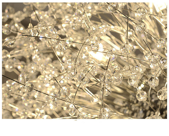 Dandelion Crystal Chandelier Restaurant Bedroom Clothing Shop Lighting