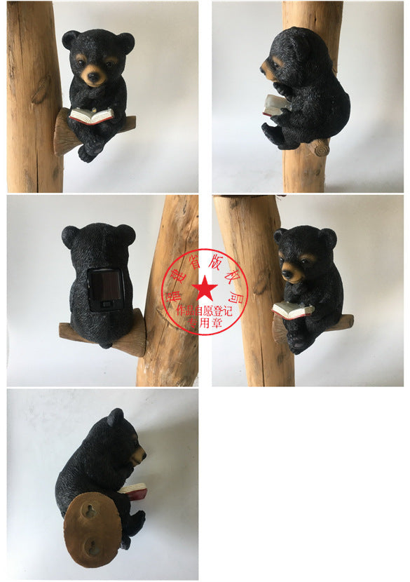 Bear Garden Solar Light Ornaments