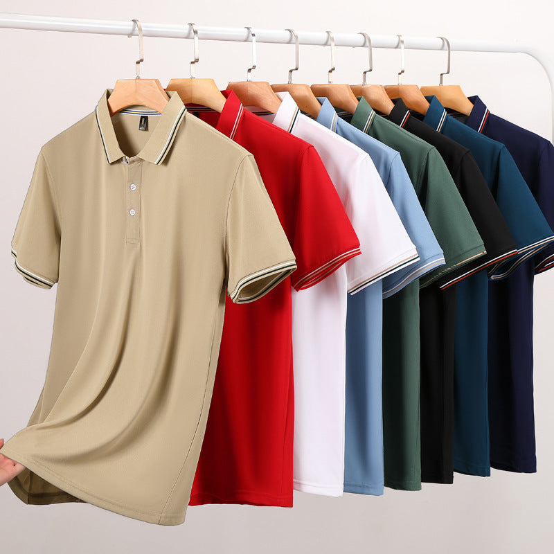 Summer Men's Polo Shirt Lapel T-shirt