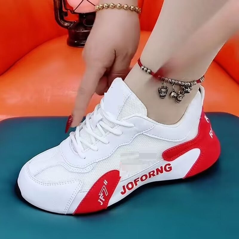 All-match Soft Bottom Double Net Breathable Clunky Sneakers