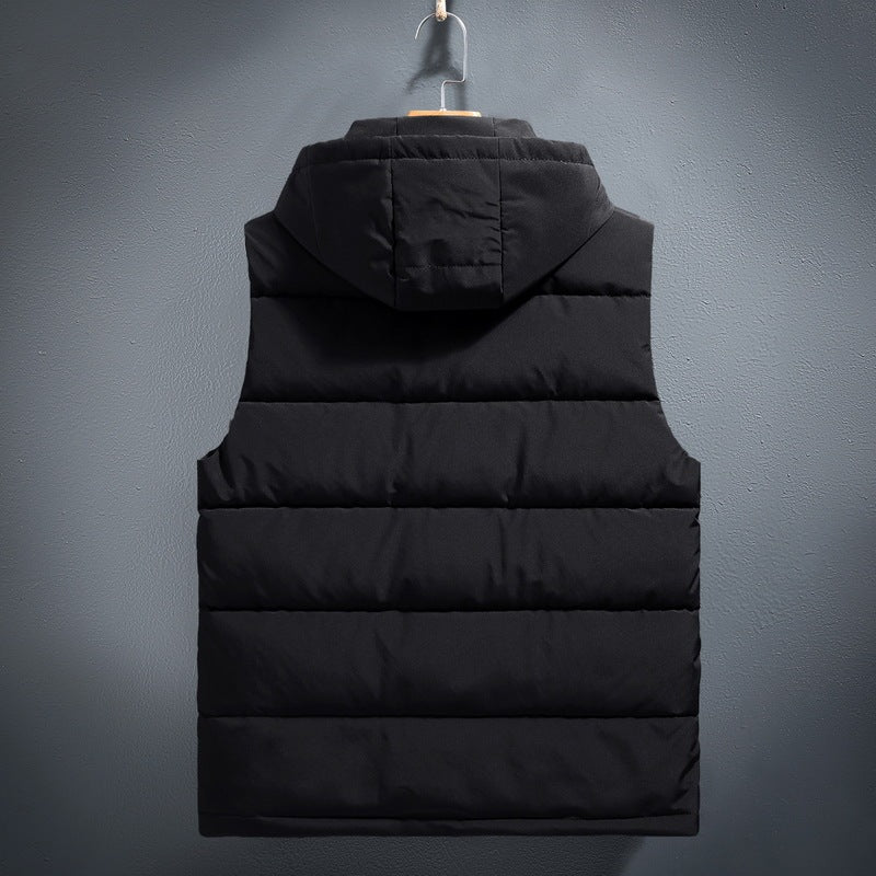 Vest Thickened Fleece-lined Warm Down Cotton Waistcoat