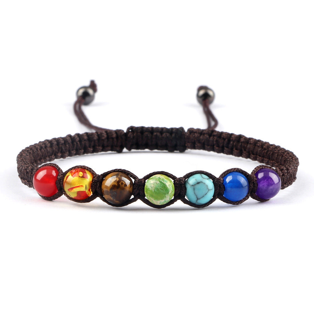 Round Seven-color Beads Accessories Bracelet