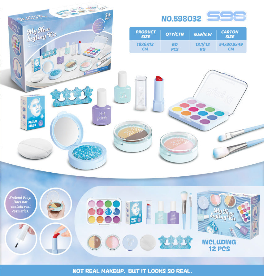 Children's Play House Simulation Makeup Toys Cannot Be Smeared