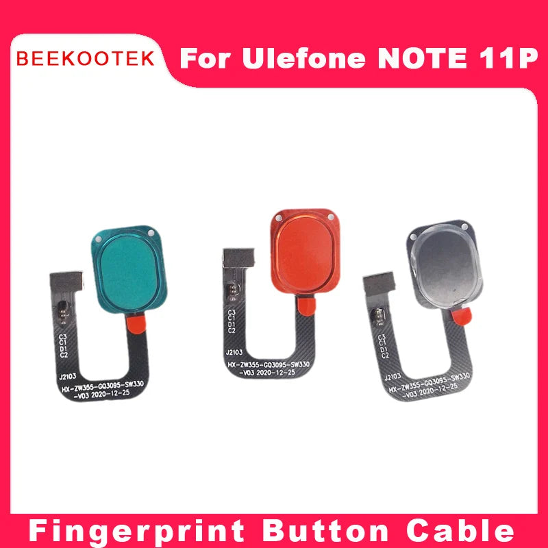 New Original Ulefone Note 11P Phone Fingerprint Home Button Sensor Flex Cable For Ulefone Note 11P 6.55'' Android 11 Smarthone