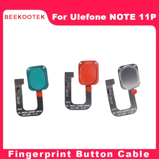 New Original Ulefone Note 11P Phone Fingerprint Home Button Sensor Flex Cable For Ulefone Note 11P 6.55'' Android 11 Smarthone