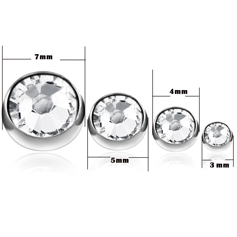 1PC Titanium Microdermal Piercing Surface Internally Threaded Gem Ends Dermal Skin Diver Hide in  Medusa Piercing Body Jewelry