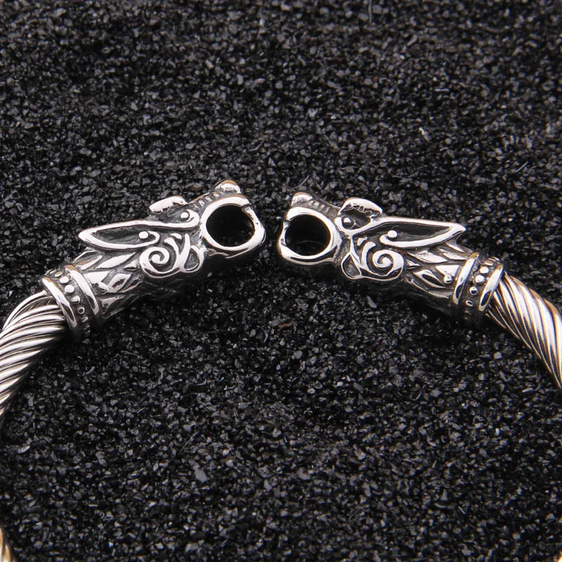 stainless steel Dragon Bracelet Jewelry Fashion Accessories Viking Bracelet Men Wristband Cuff Bracelets For Women Bangles