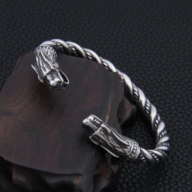 stainless steel Dragon Bracelet Jewelry Fashion Accessories Viking Bracelet Men Wristband Cuff Bracelets For Women Bangles