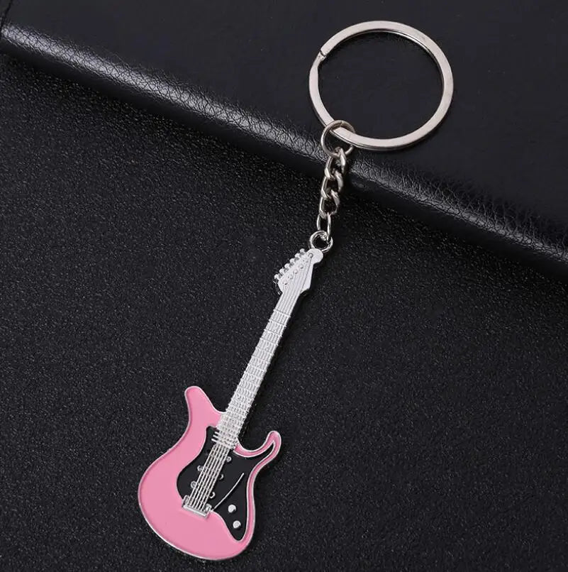 New Dice Key Chain Metal Personality Dice Poker Soccer Guitar  Model Alloy Keychain Gift Car Key Ring 17045