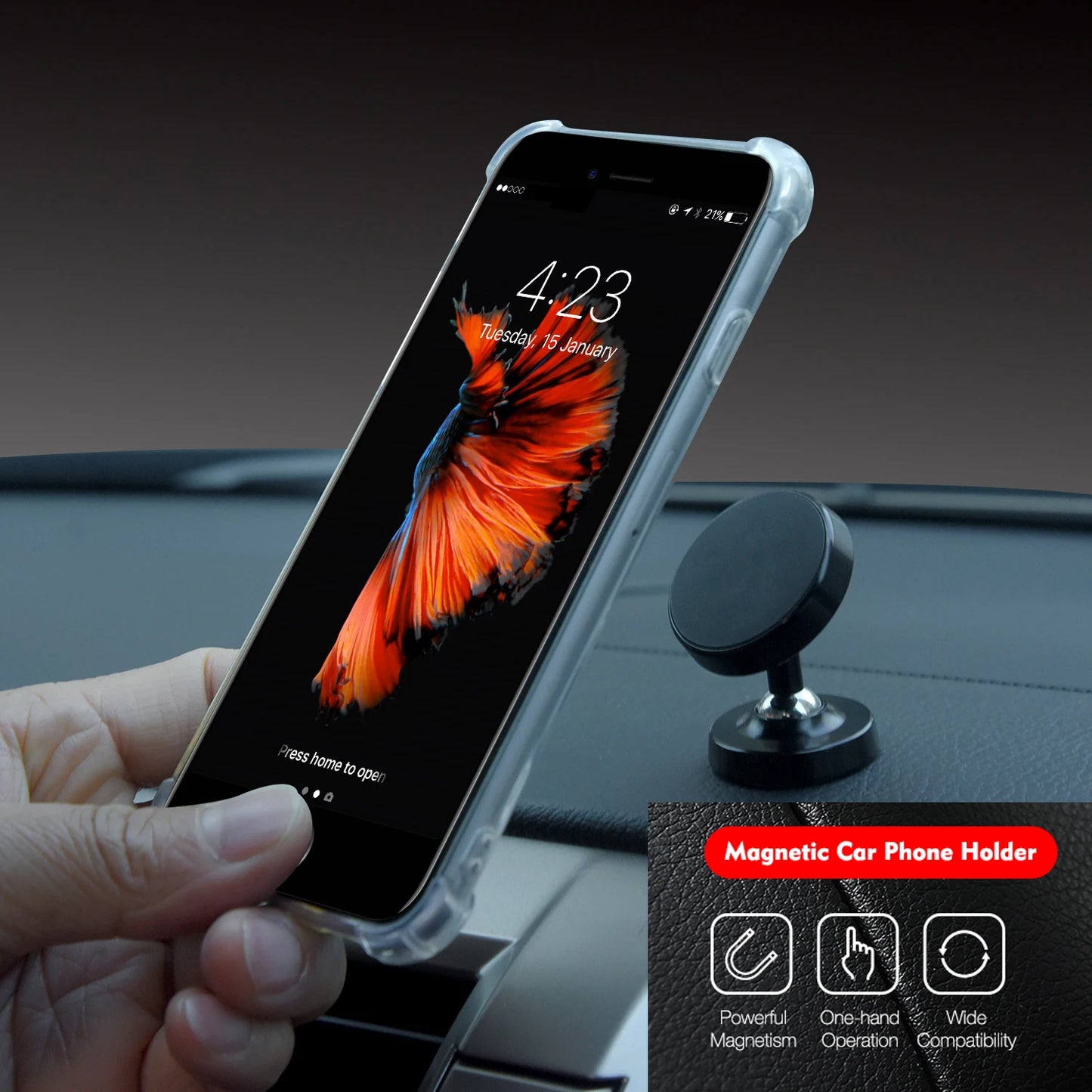 Car Magnetic Phone Holder Stand Support Mount For iPhone X Samsung 360 Degree Magnet Cell Mobile Smarthone Support GPS