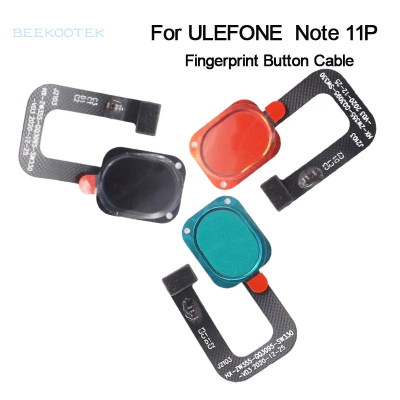 New Original Ulefone Note 11P Phone Fingerprint Home Button Sensor Flex Cable For Ulefone Note 11P 6.55inch Smarthone