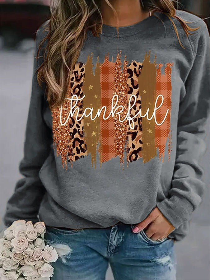 Women's Halloween Pumpkin English Printed Sweater