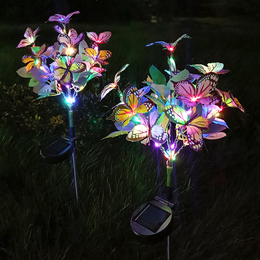 Solar Light Color LED Pansy Tree