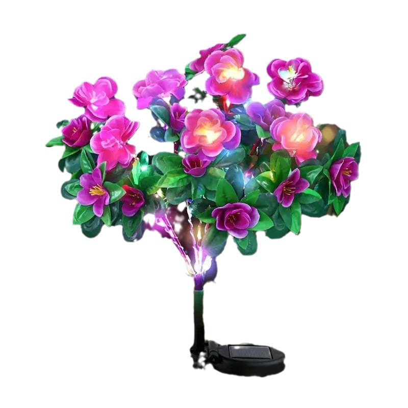 Azalea Artificial Flowers Solar Energy Festive Lantern