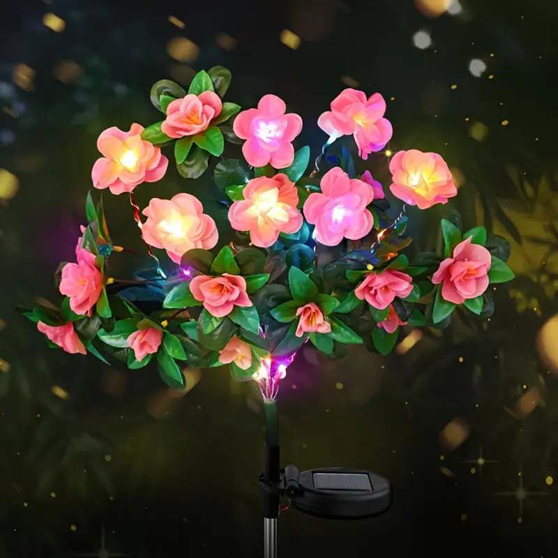 Azalea Artificial Flowers Solar Energy Festive Lantern