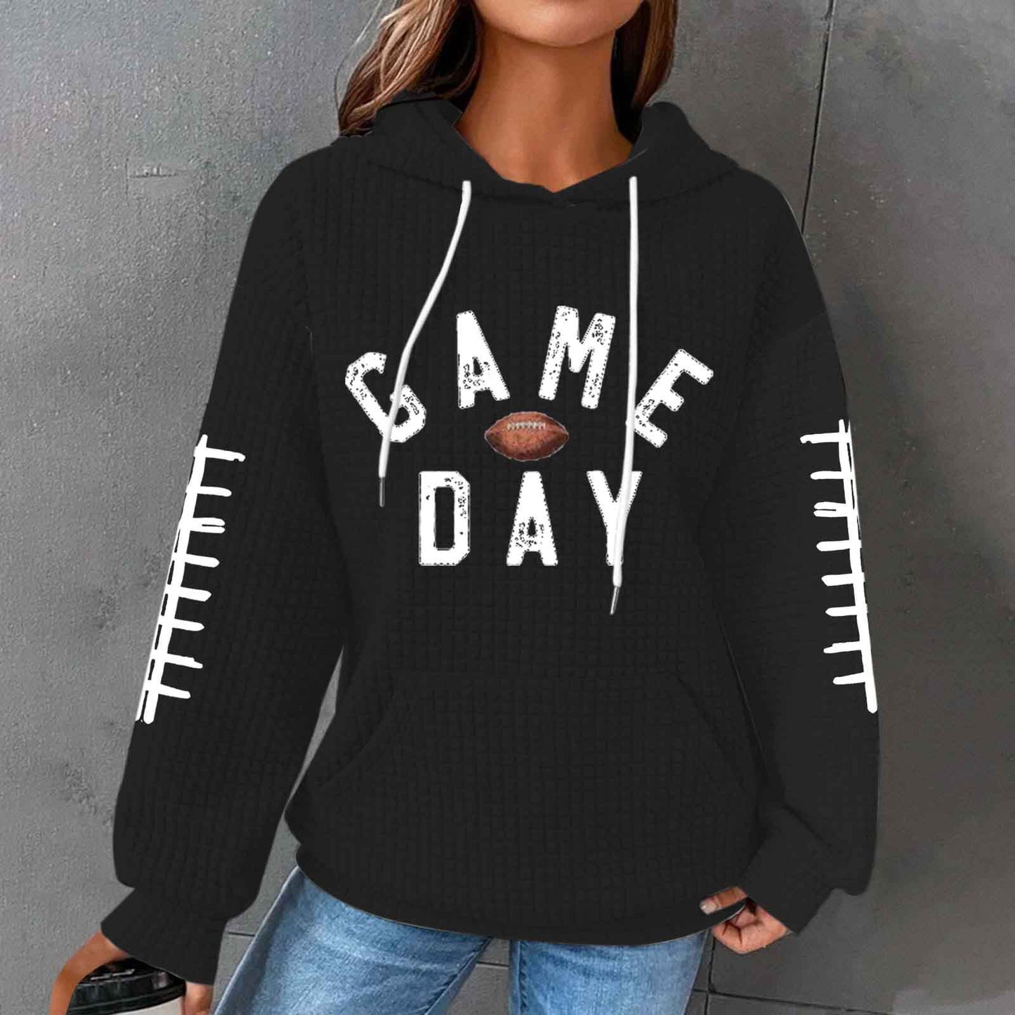 Hooded Long Sleeve Sweater All-matching Loose