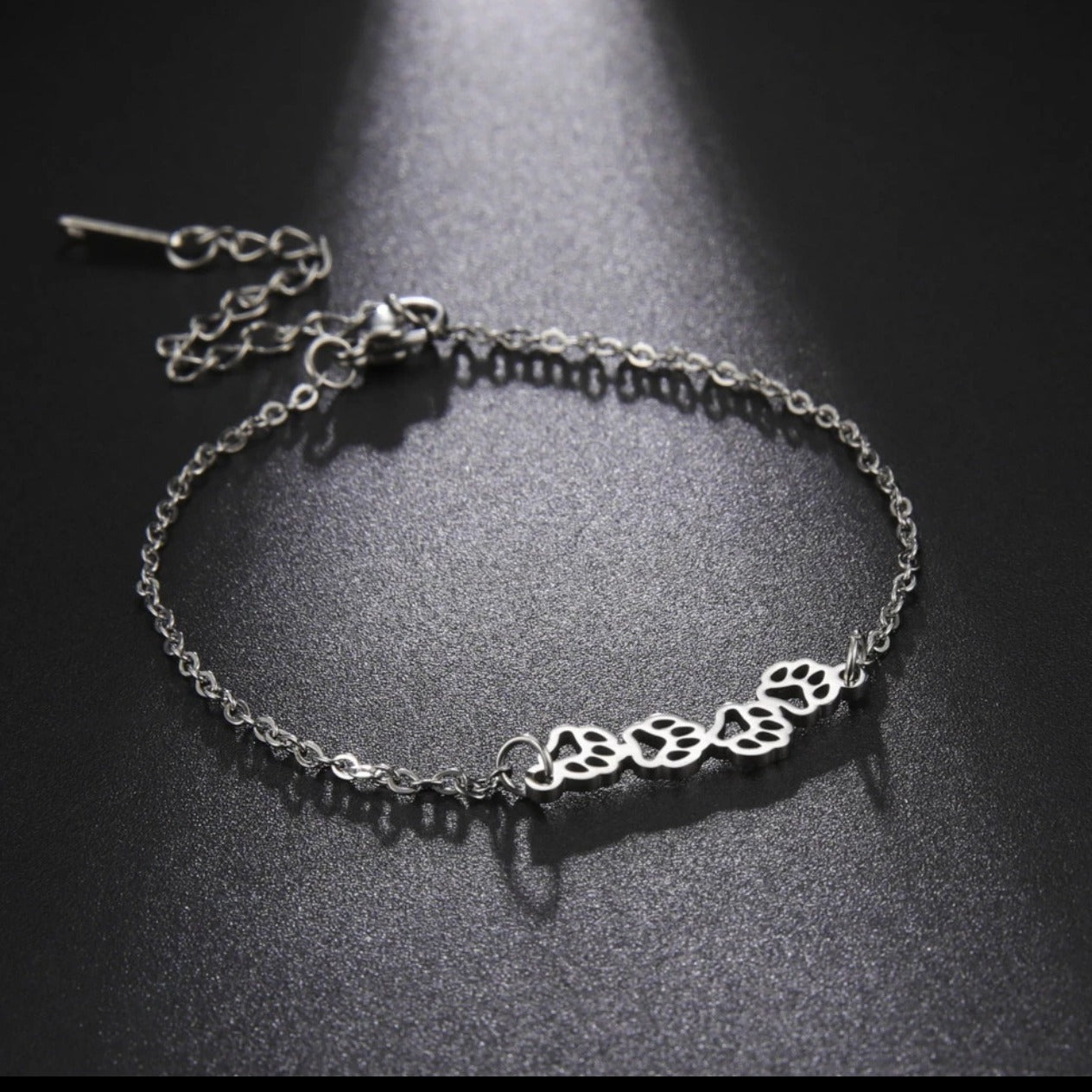 Titanium Steel Cat's Paw Bracelet Niche Cute Jewelry