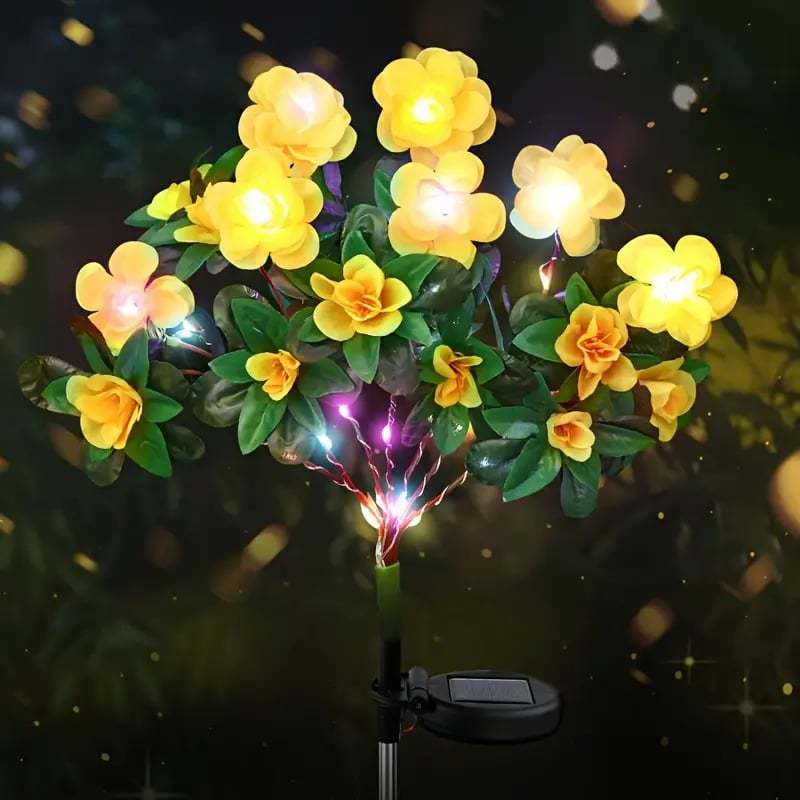 Azalea Artificial Flowers Solar Energy Festive Lantern