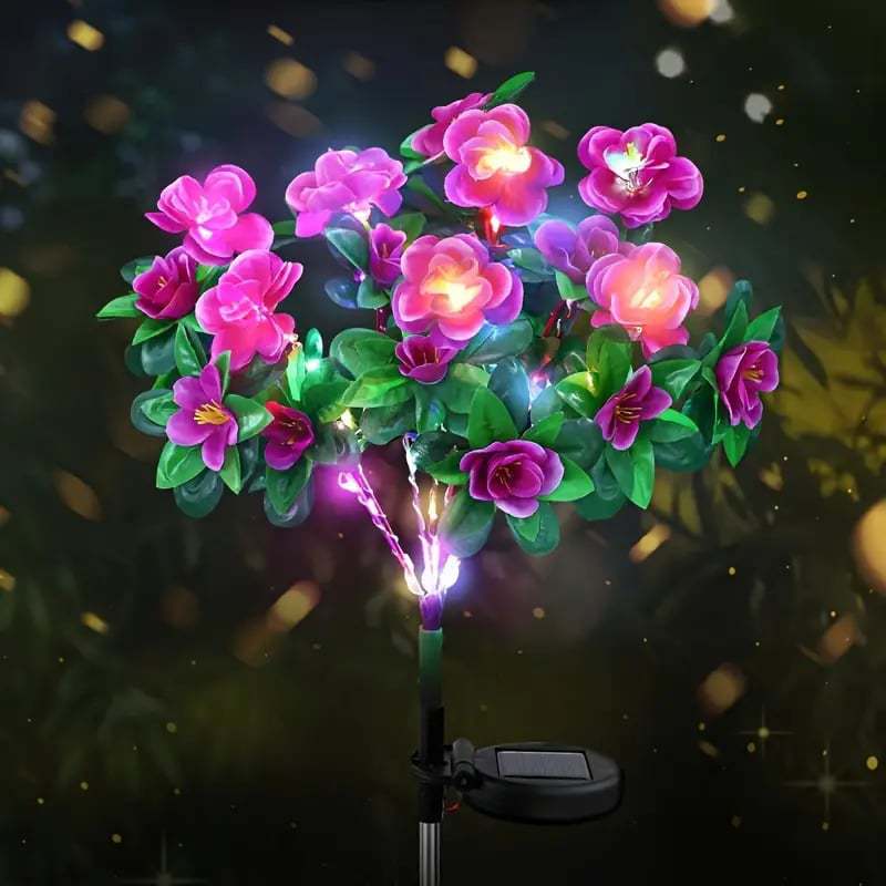 Azalea Artificial Flowers Solar Energy Festive Lantern