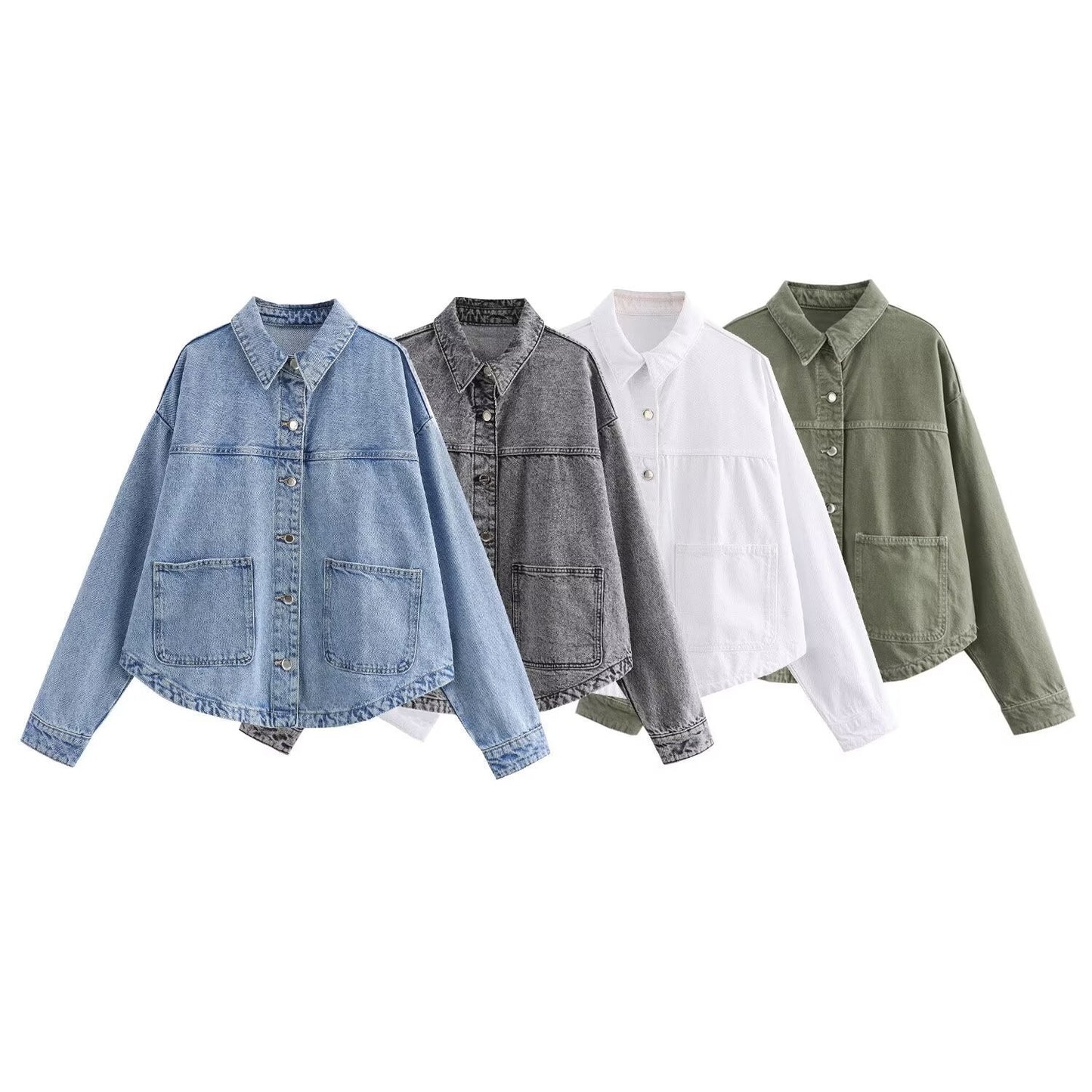 Women's Street Fashion Denim Shirt Jacket