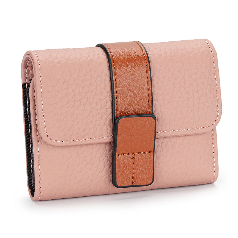 Women's Leather Card Holder Small Exquisite High-end Multiple Card Slots