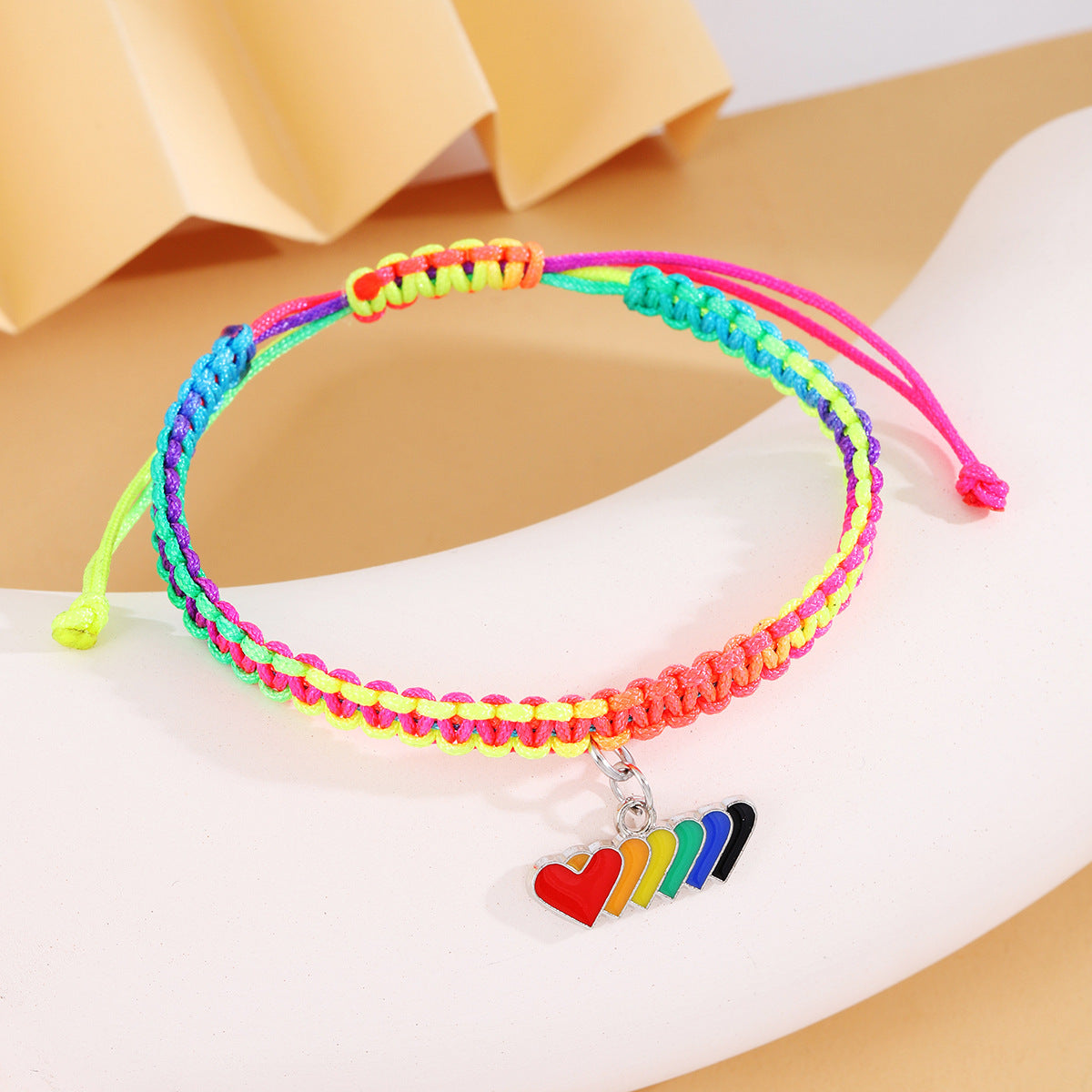 Rainbow Color Puzzle Gossip Yin And Yang Bracelet