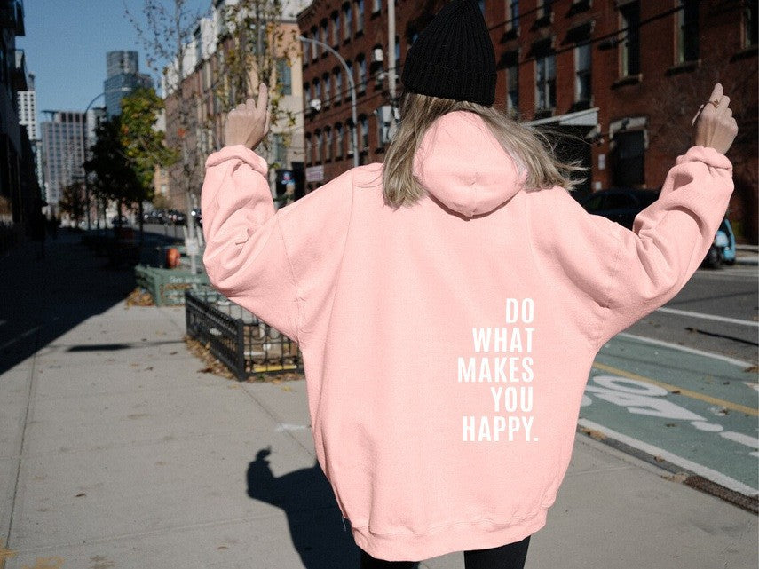 Do What Makes You Happy Sweatshirt Large Sweater